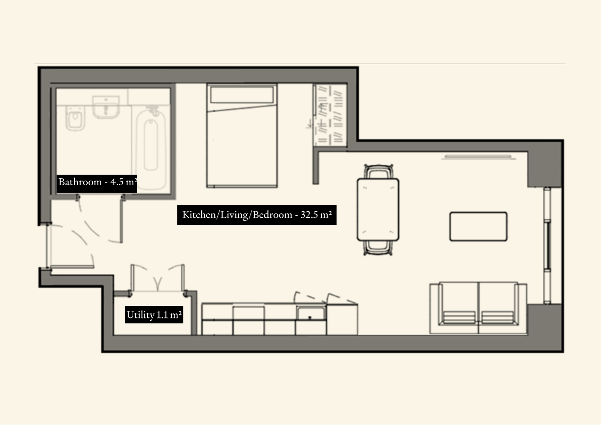 UNCLE Leeds Studio Floorplan