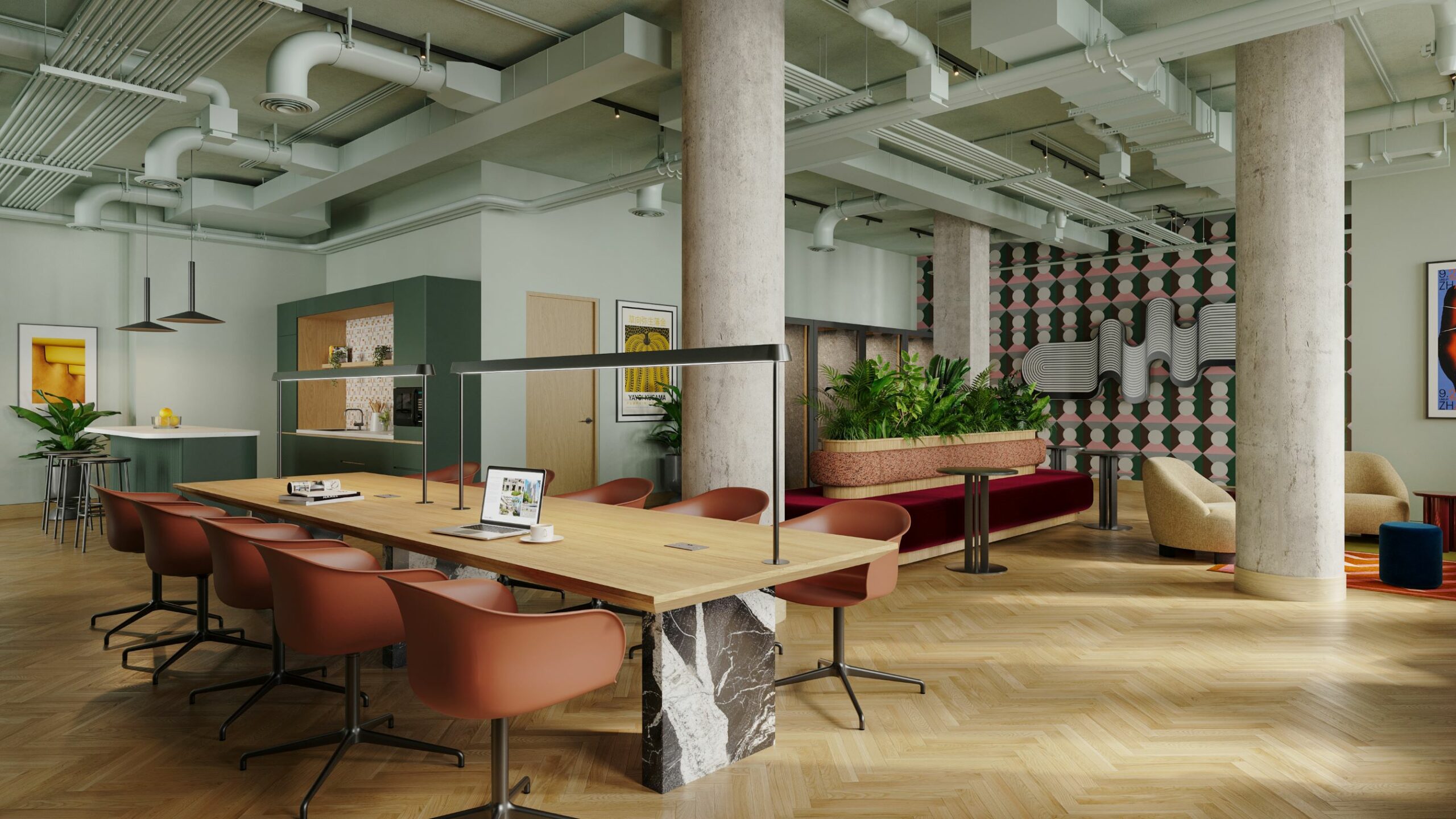 UNCLE Wembley Coworking CGI